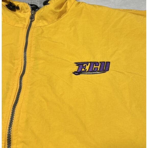 Gear For Sports ECU Pirates Jacket Men’s XXL 2XL Yellow Full Zip Windbreaker - Picture 3 of 7